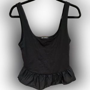 Zara size medium black tank, new without tags. Never worn